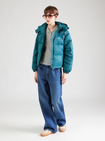 Calvin Klein Jeans Winter Jacket 'Essential' in Green
