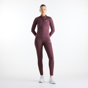 new balance - Casaco de treino 'NB Harmony Fitted Full Zip' em vermelho