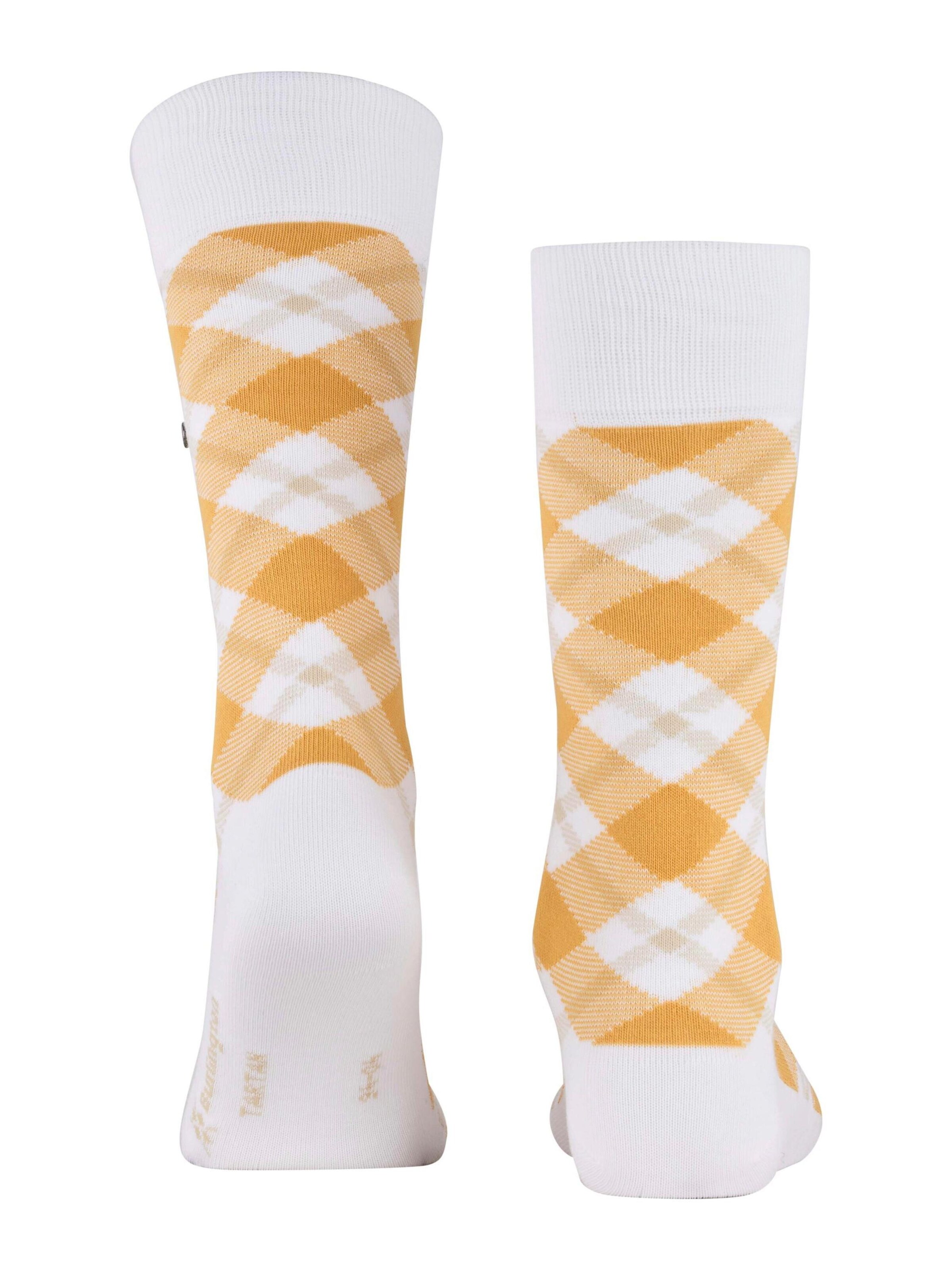 BURLINGTON Socks 'Tartan' in White