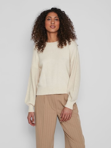 VILA Sweater 'RIL' in White: front