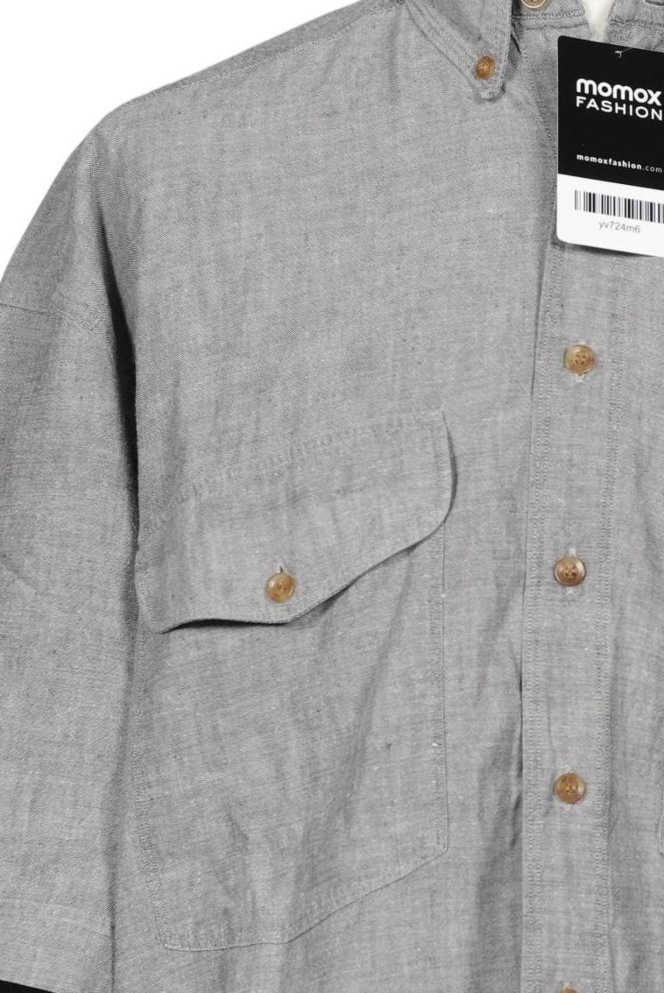 HECHTER PARIS Button Up Shirt in XL in Grey