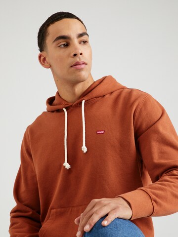 LEVI'S ®Regular Fit Sweater majica 'The Original HM Hoodie' - smeđa boja