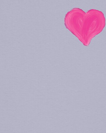 T-shirt ' Pink Heart ' Watapparel en violet