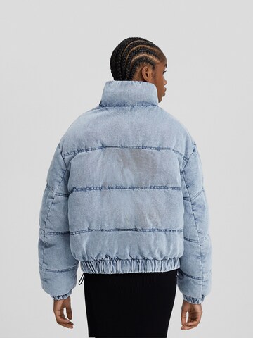 Bershka Between-season jacket in Blue