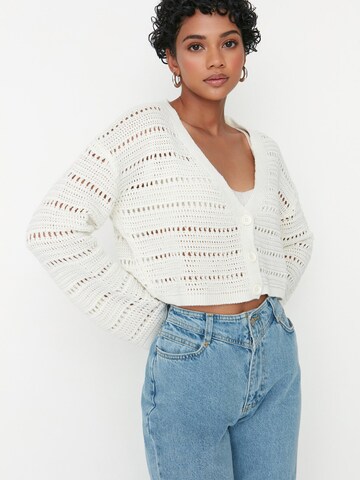Cardigan Trendyol en beige : devant