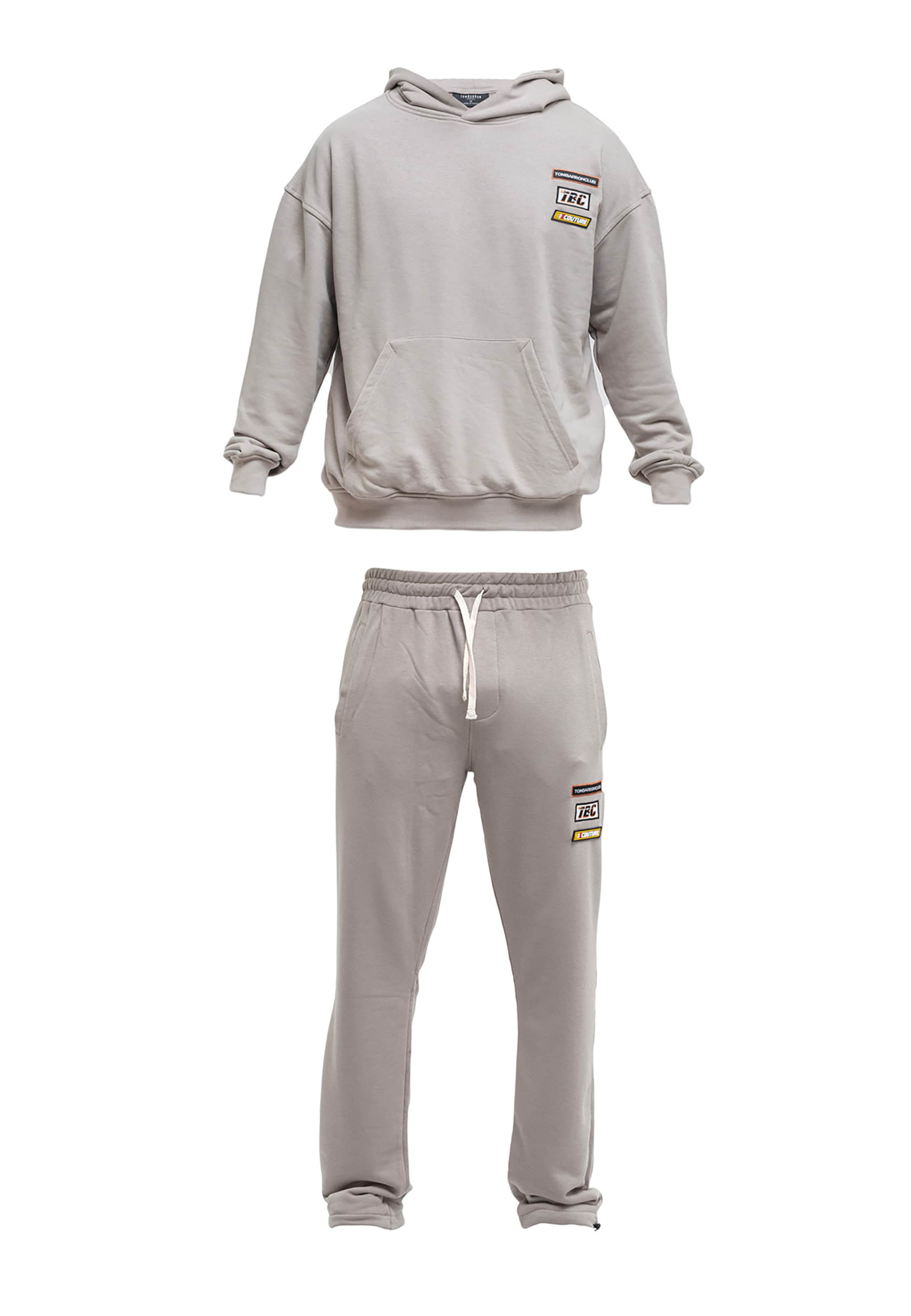 Survêtement Tom Barron en gris : devant