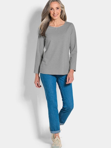 Goldner Shirt in Grau