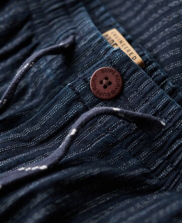 Superdry Regular Broek 'Indigo' in Blauw