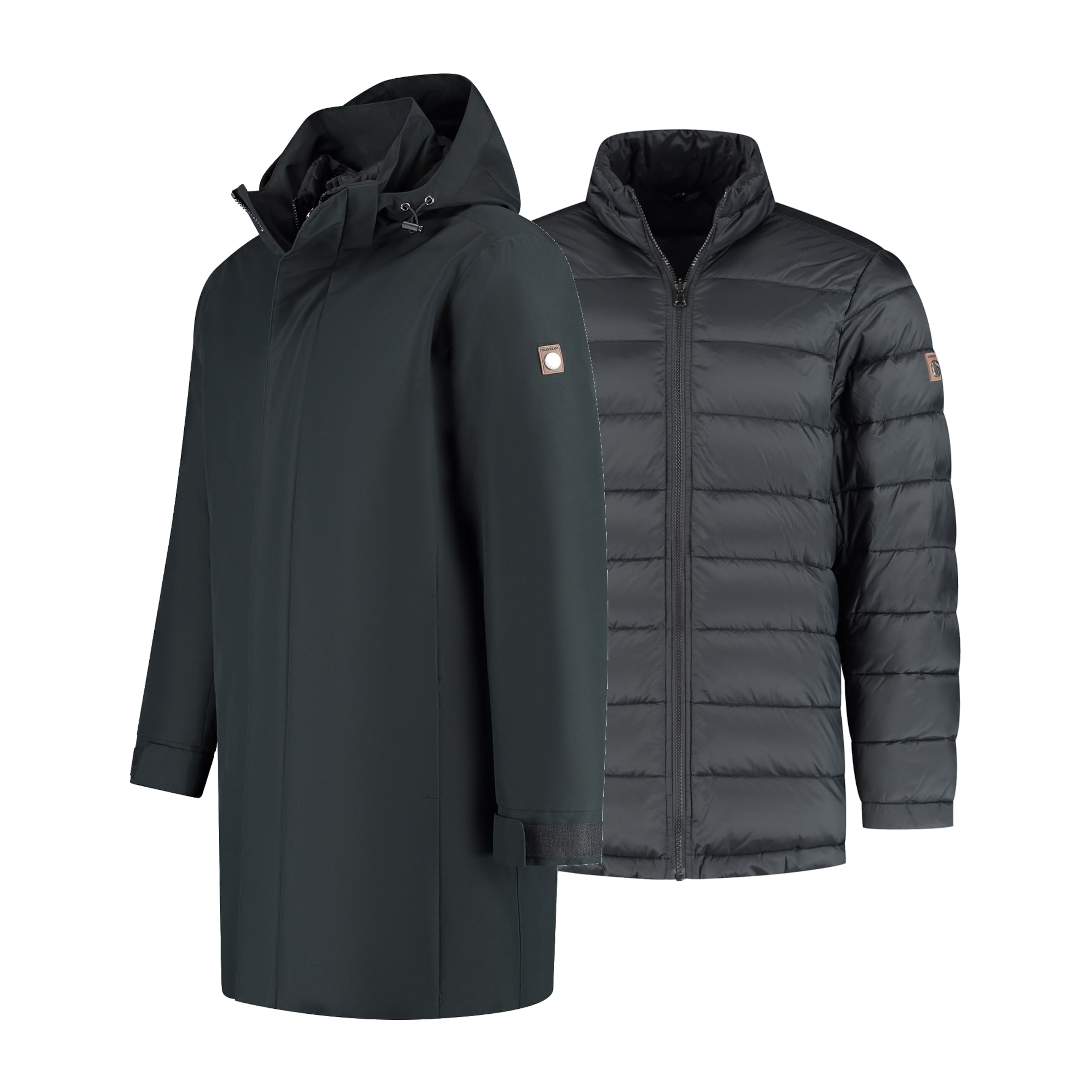 Travelin Outdoorjas 'Hoyt' in Zwart: voorkant