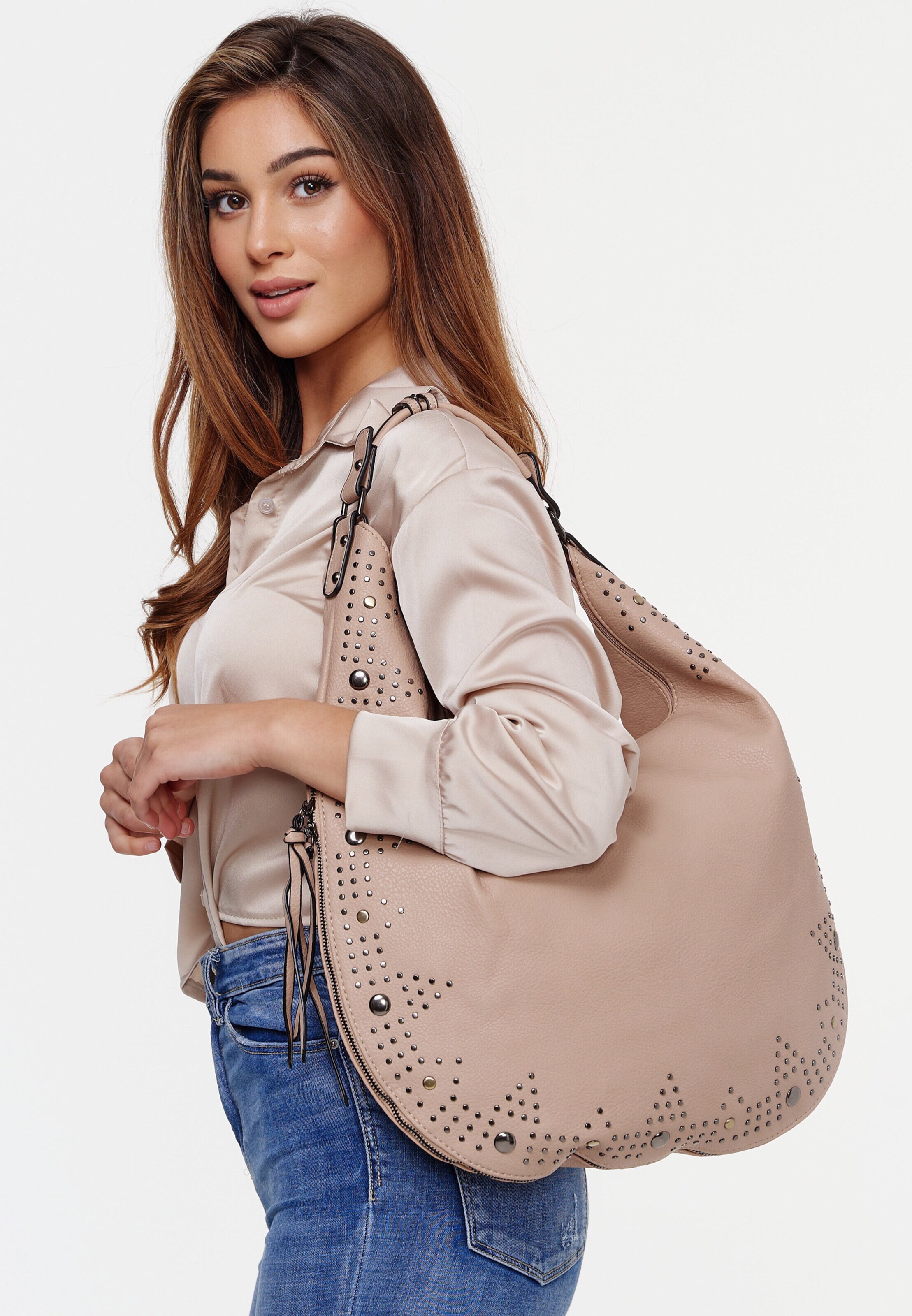 Frauen Taschen & Rucksäcke HARPA Schultertasche in Beige - KY70569 Frauen Taschen & Rucksäcke HARPA Schultertasche in Beige - KY70569