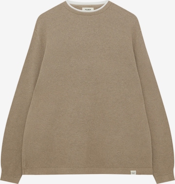 Pull-over Pull&Bear en beige : devant