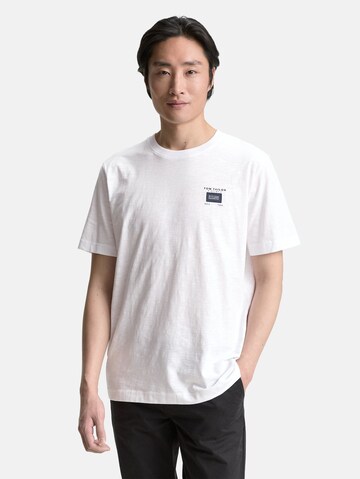 TOM TAILOR Shirt in Wit: voorkant