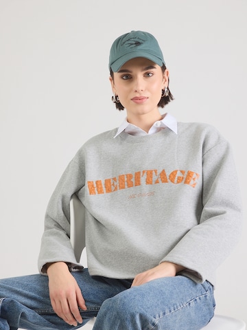 Bluză de molton 'OBJCAYA' de la OBJECT pe gri: față