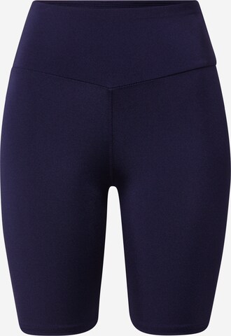 Hey Honey Skinny Workout Pants 'Biker' in Blue: front