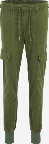 Pepe Jeans Tapered Cargo Jeans 'Crusade' in Green: front