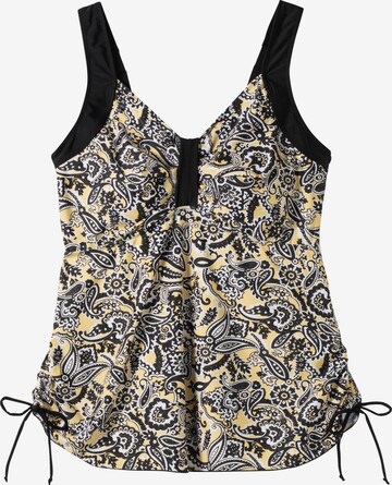 SHEEGO Tankini Top in Yellow: front