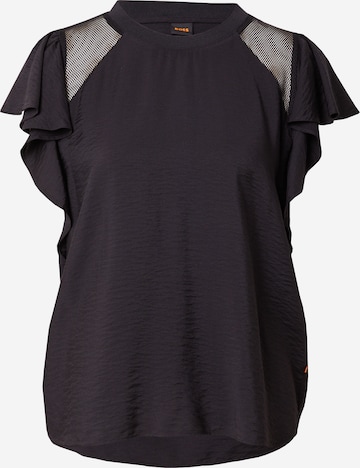 BOSS Orange - Blusa 'C_Benissa' em preto: frente