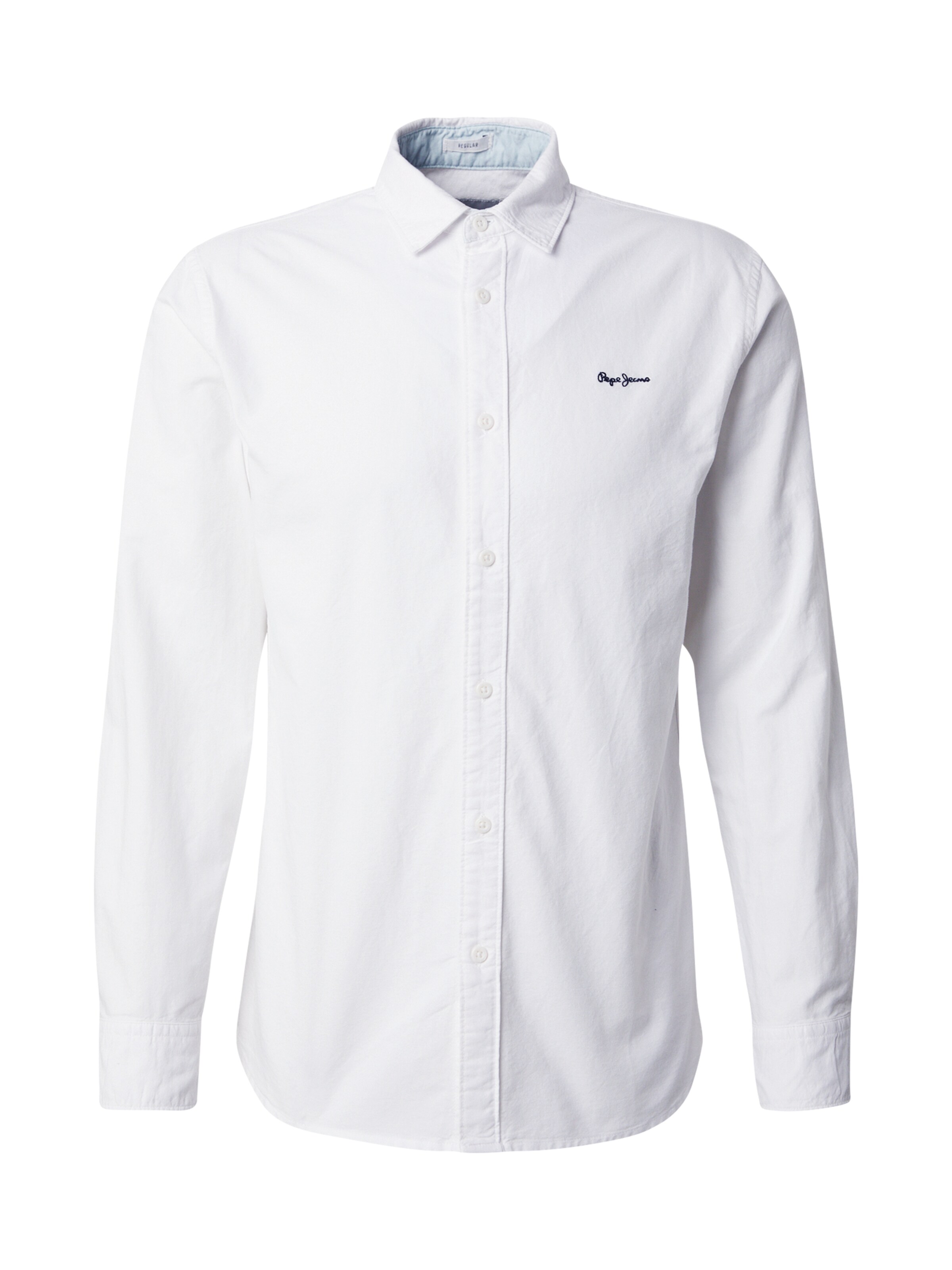 Pepe Jeans Button Up Shirt 'PETER' in White: front