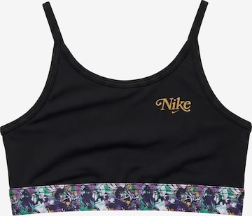 NIKE Bustier Bielizna sportowa 'Trophy' w kolorze czarny: przód