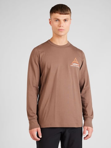 ADIDAS ORIGINALS Shirt 'VOLCANO' in Bruin: voorkant