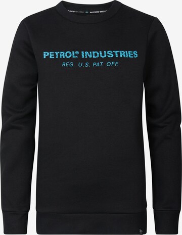 Sweat Petrol Industries en noir : devant