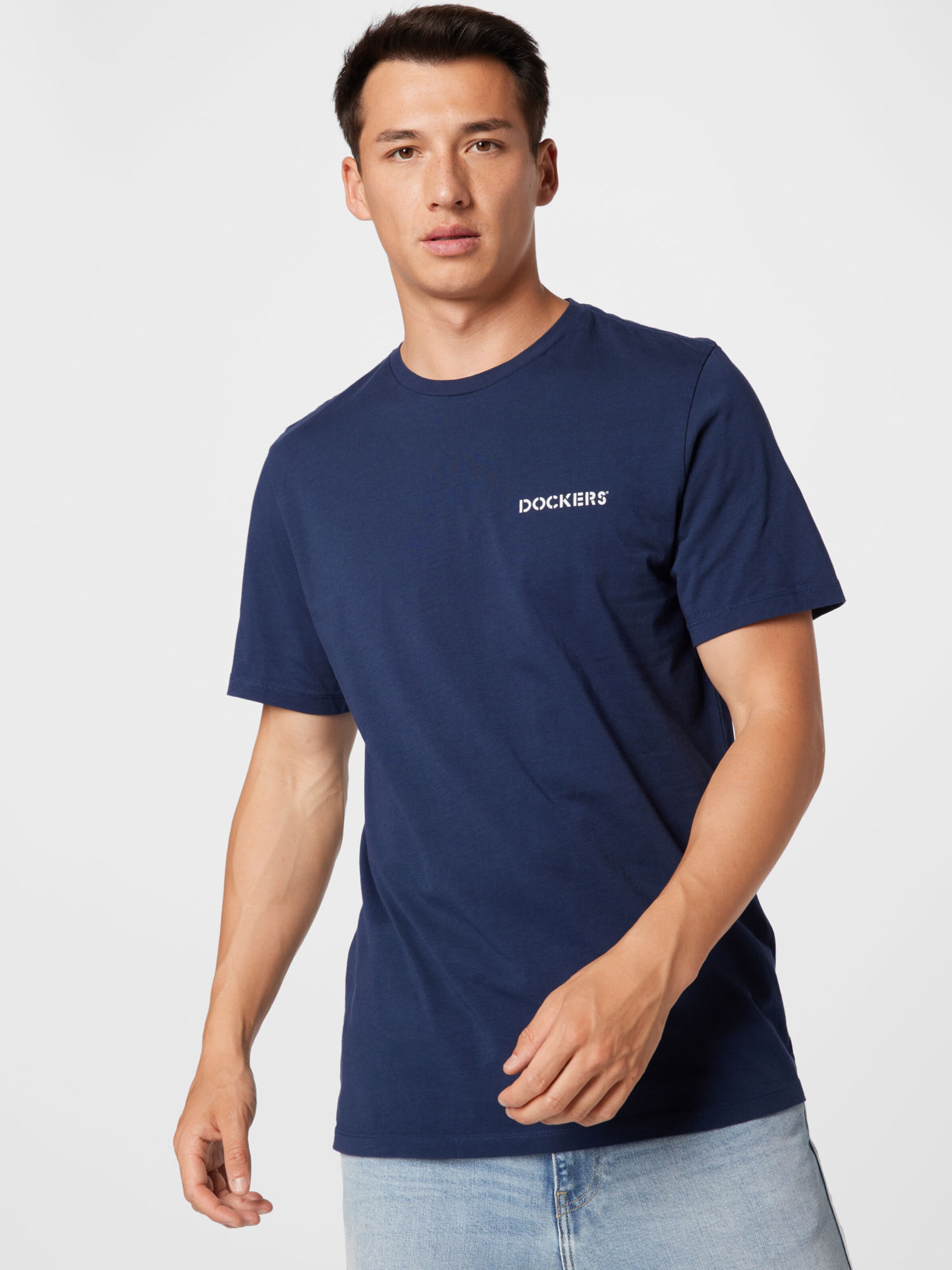 Männer Shirts Dockers T-Shirt in Navy - KV34453