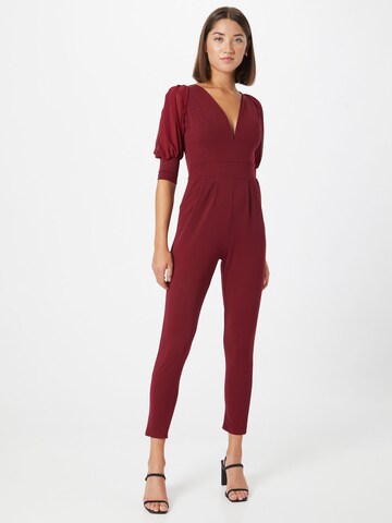 WAL G. Jumpsuit 'UMMI' in Rood: voorkant