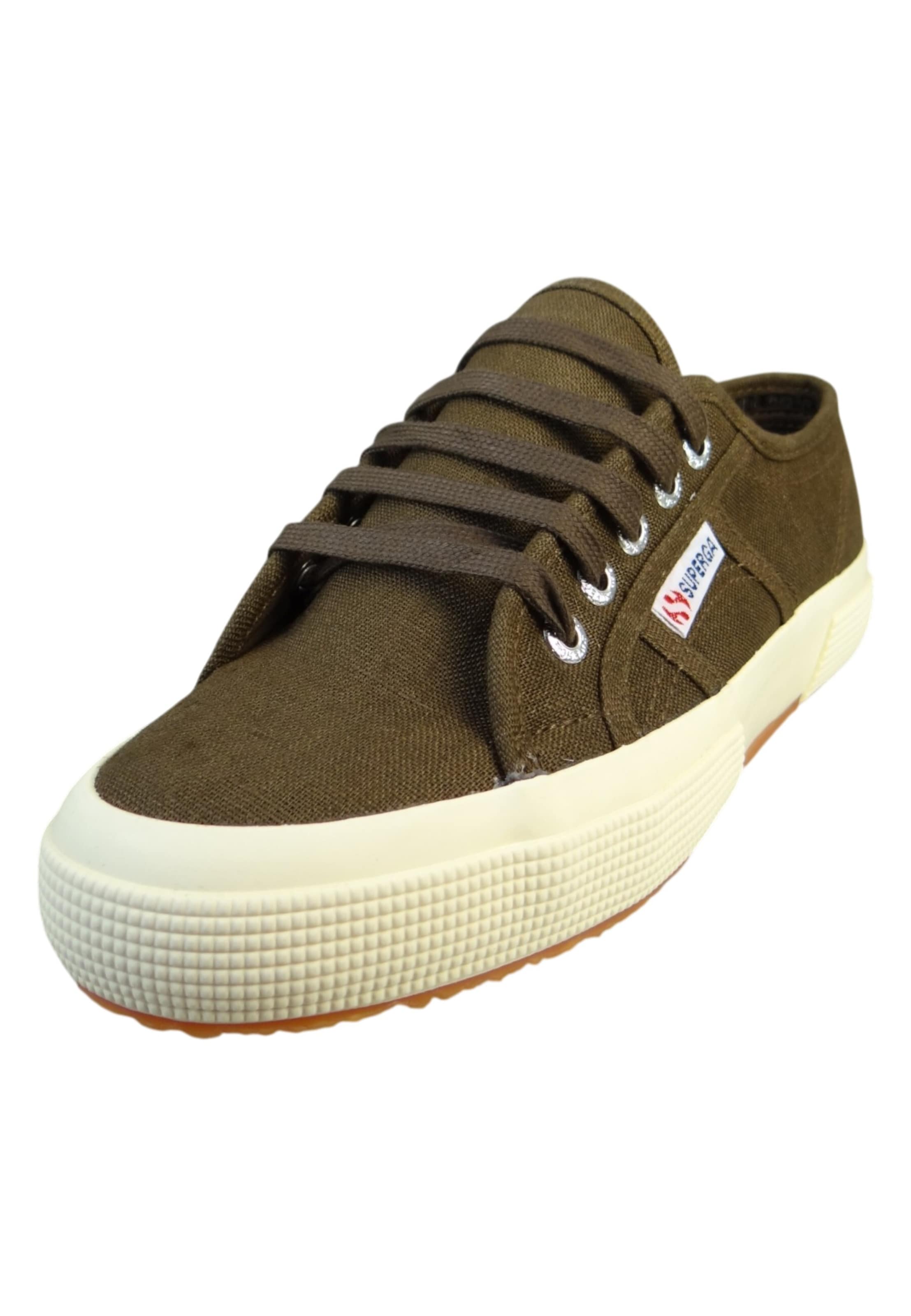 SUPERGA Sneaker '2750 Linen Low Top' in Grün: Vorderseite