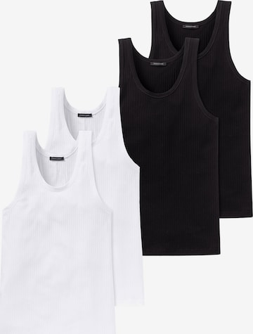 SCHIESSER Onderhemd 'Authentic' in Zwart: voorkant