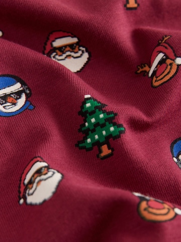 Next - Camiseta 'Christmas' en rojo