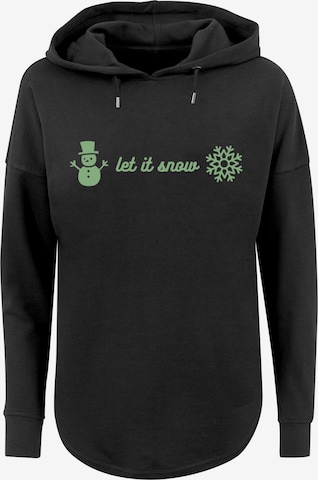 F4NT4STIC Sweatshirt 'Let It Snow ' in Black: front