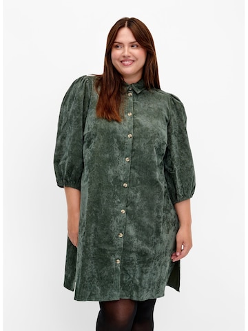 Rochie 'Melena' de la Zizzi pe verde: față