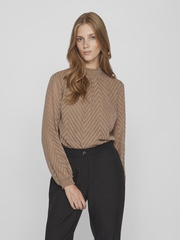 Vila Petite Blouse in Bruin: voorkant