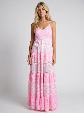 Miss June Dress 'Robe Longue Dayana' in Pink