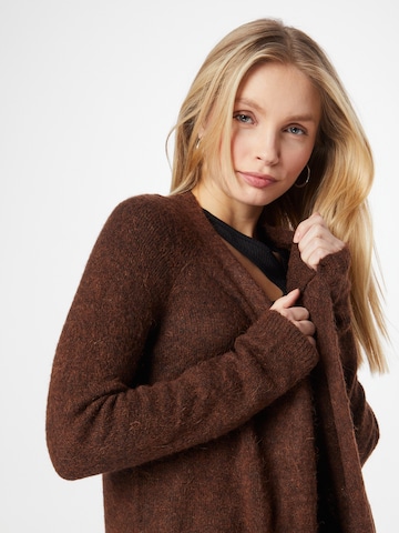 ICHI Knit Cardigan in Brown