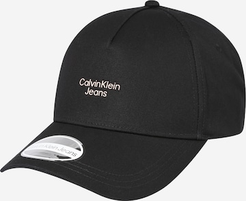 Calvin Klein Jeans Cap in Black: front