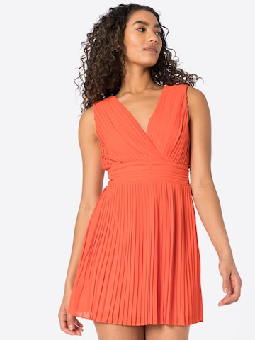 Robe de cocktail 'MAE' TFNC en orange : devant