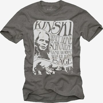 MAKAYA Shirt 'Schnauze' in Grey: front