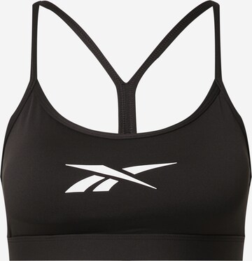 Bustier Soutien-gorge de sport Reebok en noir : devant