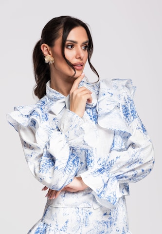 Ombre Bluse 'OW-SH-E0001' in Blau