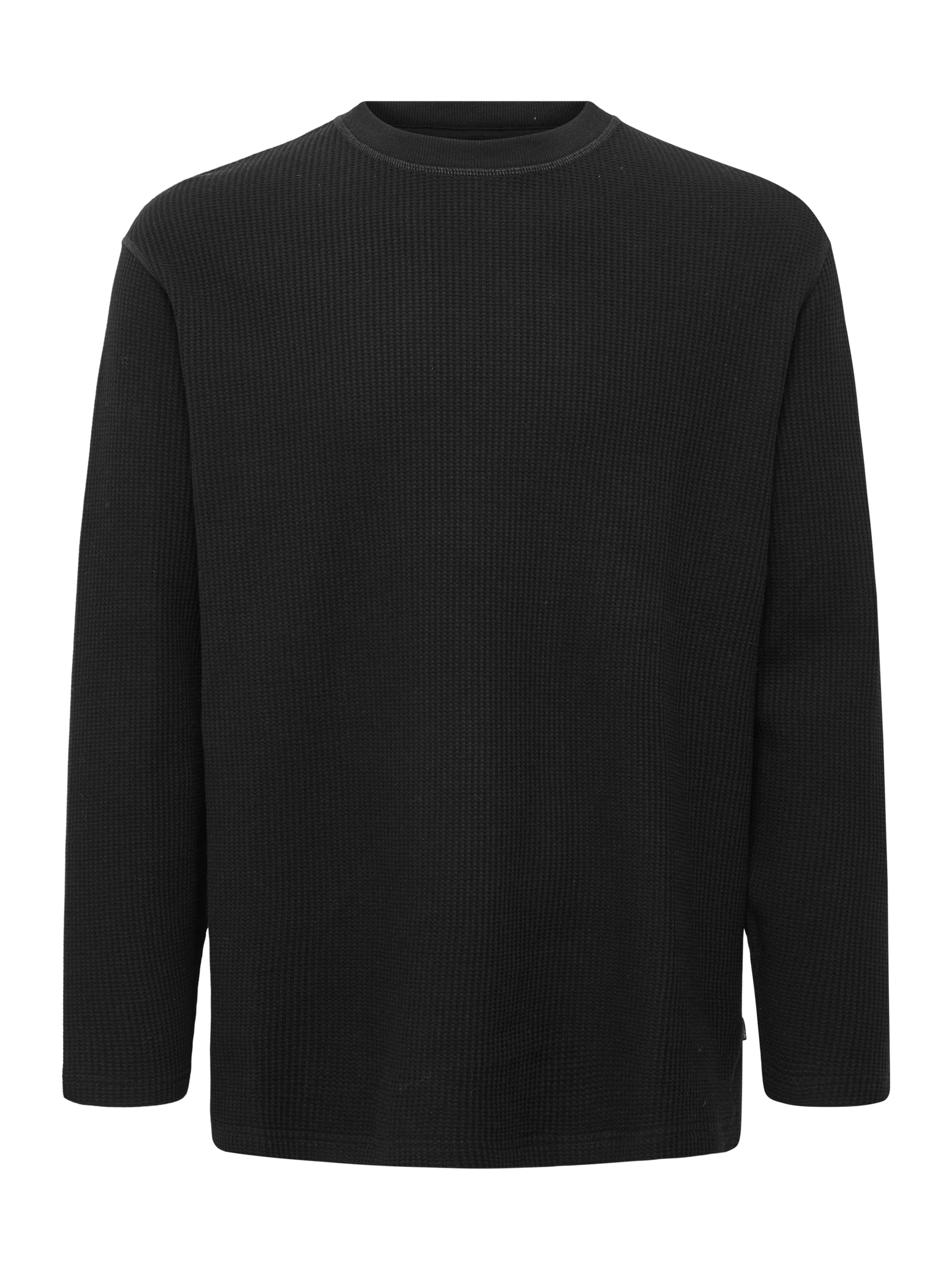 Felpa 'SDDanton Waffle' di !Solid in nero: frontale