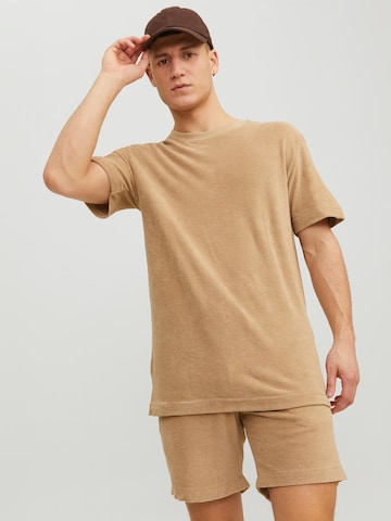 T-Shirt 'Terry' JACK & JONES en beige : devant