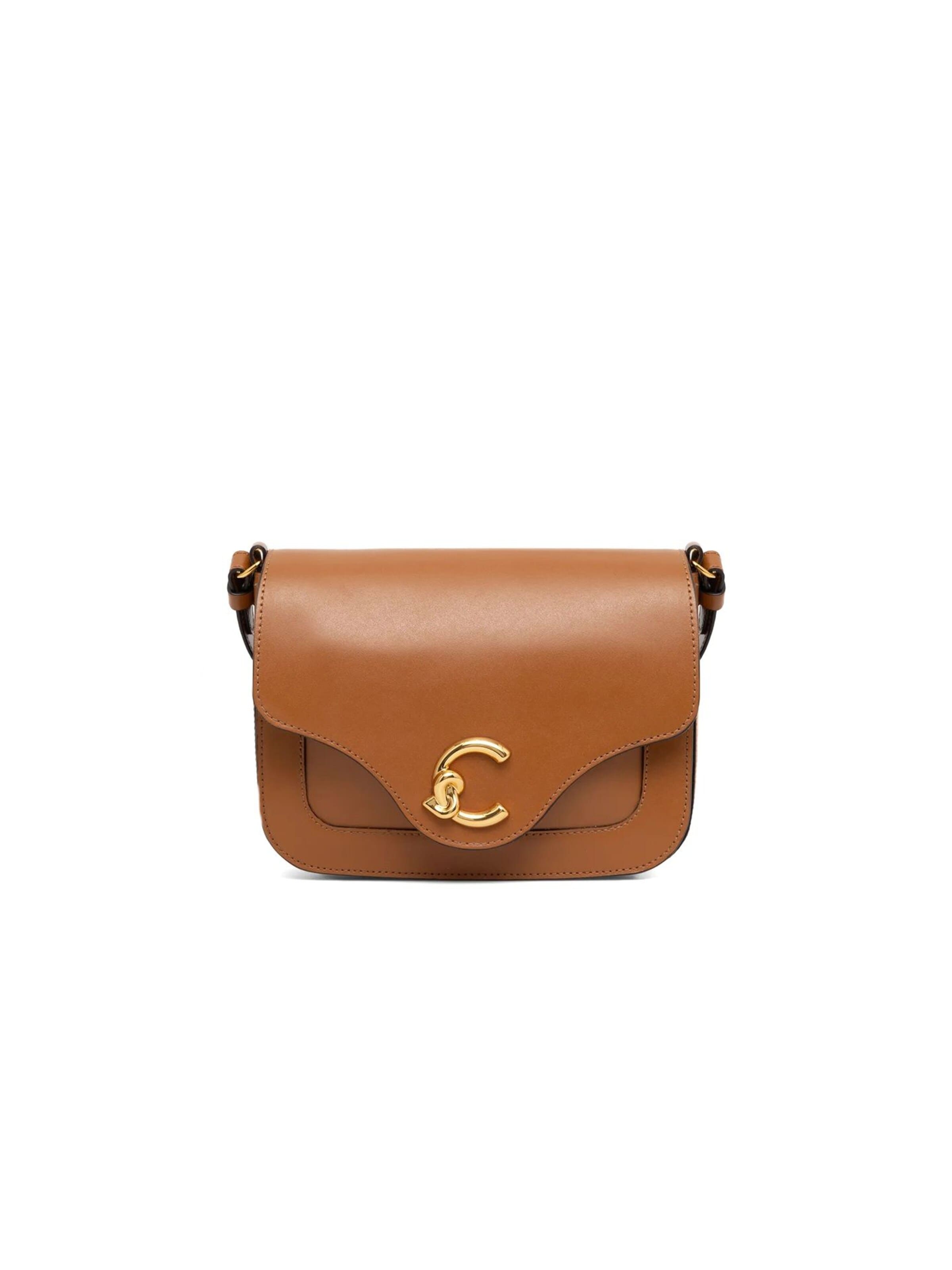 Coccinelle Umhängetasche 'Coccinelle C-Me Calf Handbag Calf Smooth Leather'‌‌‌‌‌‌ in Braun: Vorderseite