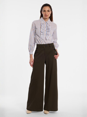 Wide Leg Pantalon ' Elisa ' Ana Alcazar en vert