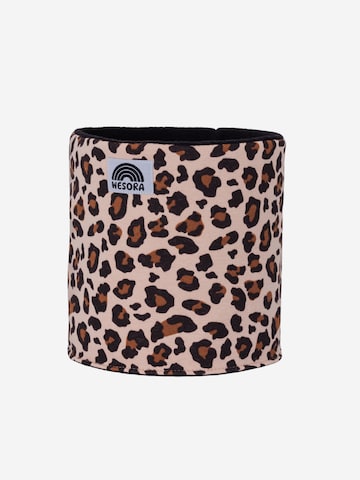 WESORA GmbH Tube Scarf 'Printed Neckwarmer Fleece + UV-Schutz' in Beige: front