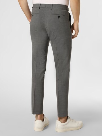 Finshley & Harding London Slim fit Pleated Pants ' Hoxdon ' in Grey