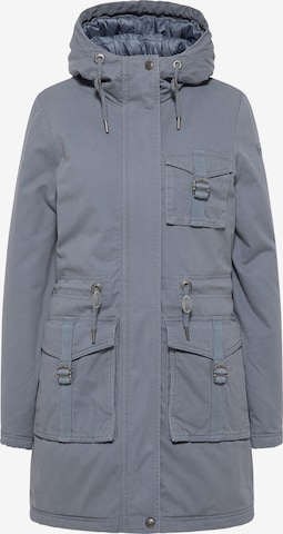 Parka d’hiver DreiMaster Vintage en bleu : devant