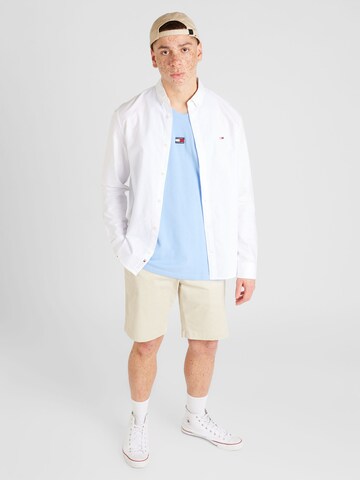 Tommy Jeans Regular fit Button Up Shirt in White