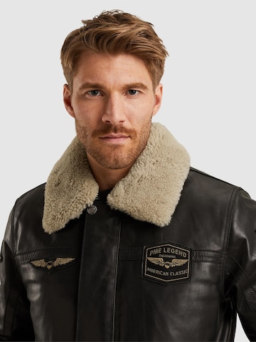 PME Legend - Chaqueta de entretiempo 'Hudson leather jacket' en negro
