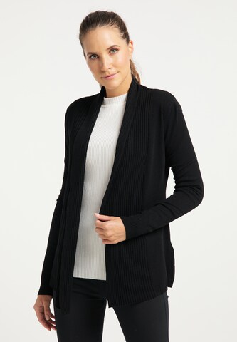 DreiMaster Klassik Knit Cardigan in Black: front